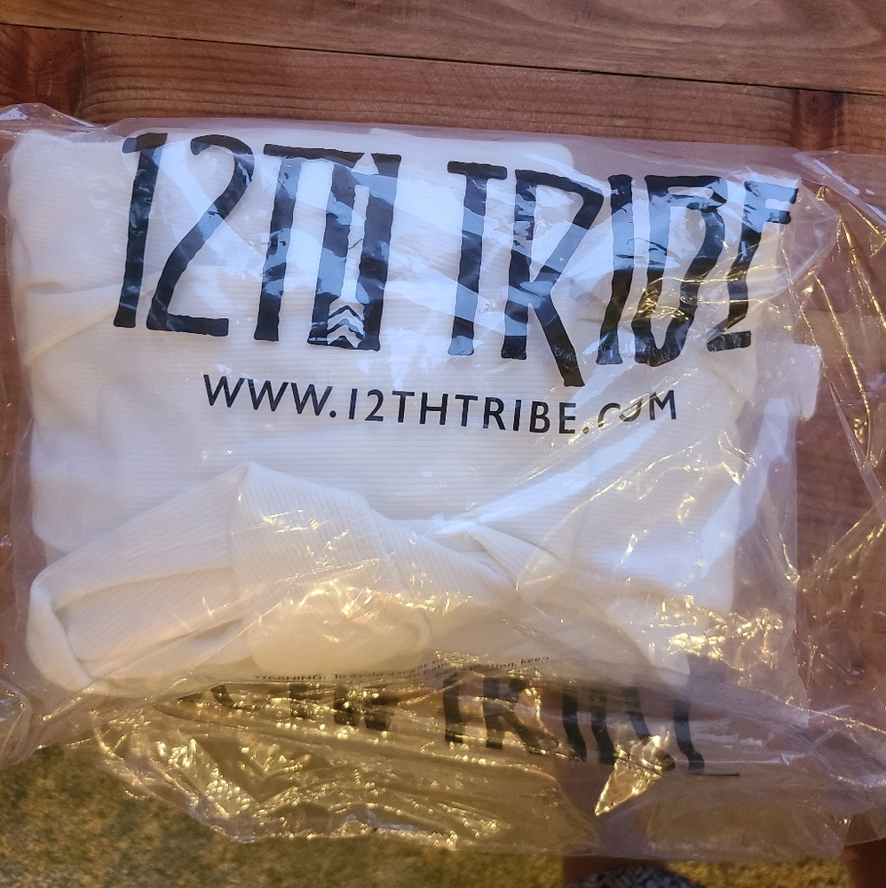 12th Tribe Ribbed White Dress - Picture 2 of 5